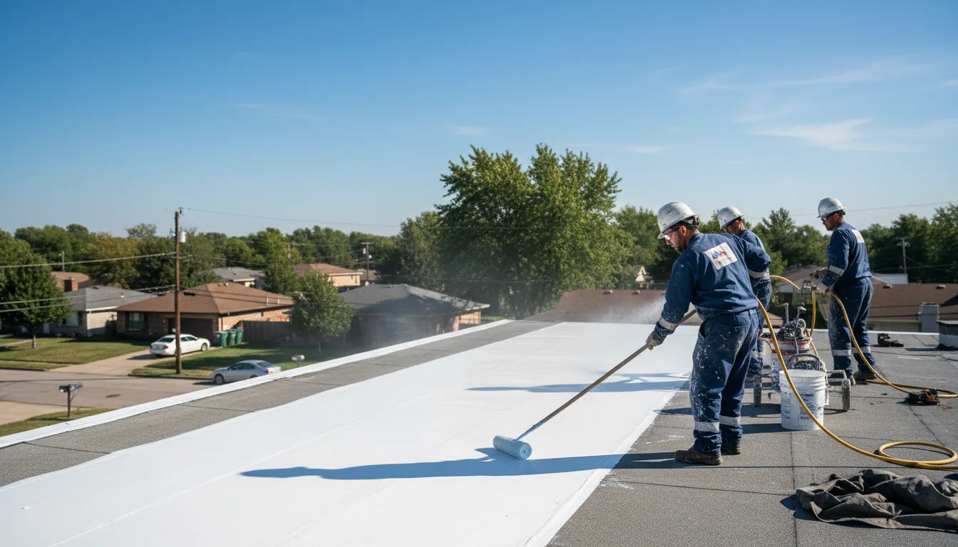 Commercial roof coating in Rochester, MN near me